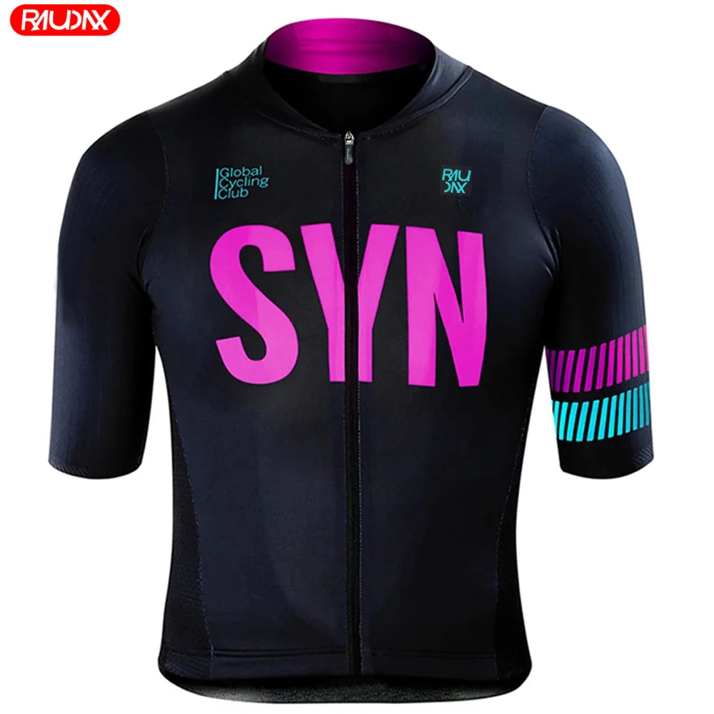 Cycling Jersey 2024 SYN Raudax Bike Shirts Breathable Racing Sport Mtb Bicycle Jerseys Ropa De Hombre Clothes Cycling Clothing