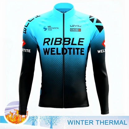 2027 Winter Thermal Fleece Cycling Clothes Long Sleeve Uniform Costume Sport Bike MTB Fleece Jersey Sports Set Bicycle Clothing