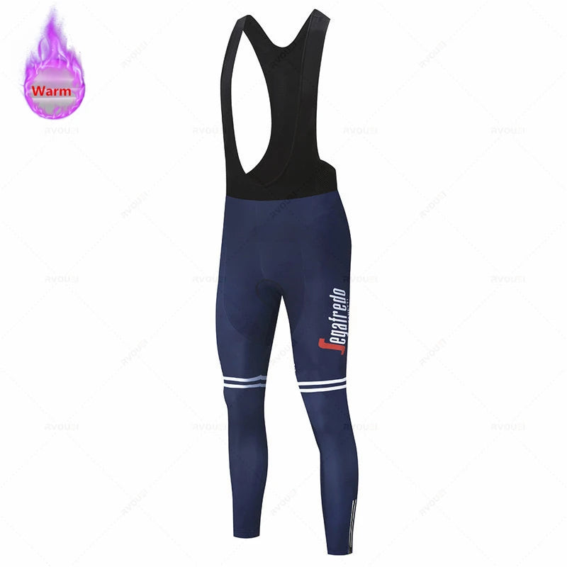 2026 Lidl Team Winter Thermal Fleece Cycling Jersey Set Sports Bike Suit Mountian Bicycle Clothing Ropa Ciclismo Invierno Hombre