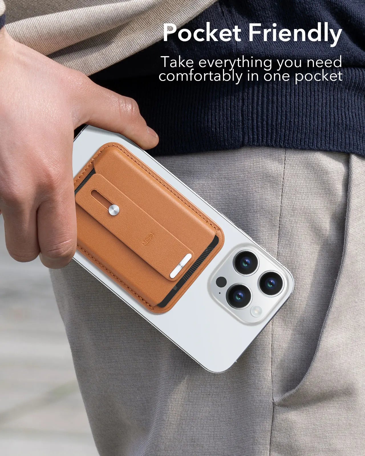 ESR for MagSafe Wallet with Find My Functionality 5 Cards Holder Strong Magnetic Wallet for iPhone 16/15/14/13/12 Series