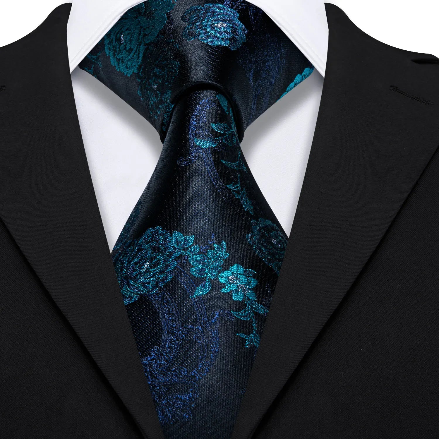 Barry.Wang Jacquard Water Duck Blue Men&