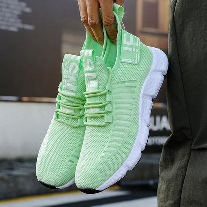 Summer Men Sneakers Lightweight Breathable Mesh Outdoor Casual Shoes Fashionable Tennis Training Shoes Men&
