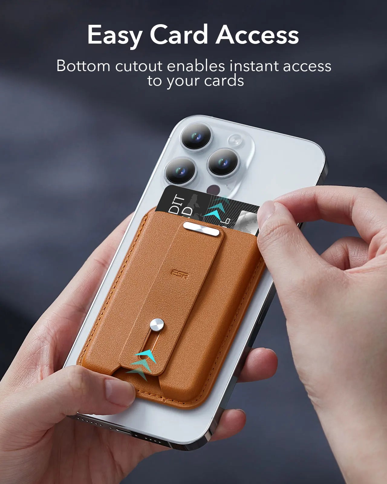 ESR for MagSafe Wallet with Find My Functionality 5 Cards Holder Strong Magnetic Wallet for iPhone 16/15/14/13/12 Series