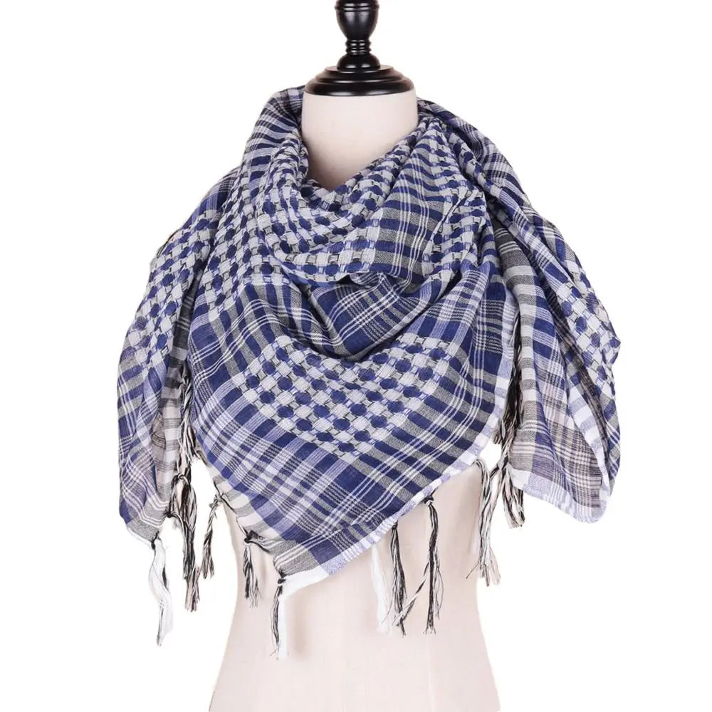 Arabic Scarf Large Arab Shemagh Headscarf with Tassel Costume Desert Scarf Head Neck Scarf for Men Women new Scarf &amp;Wrap