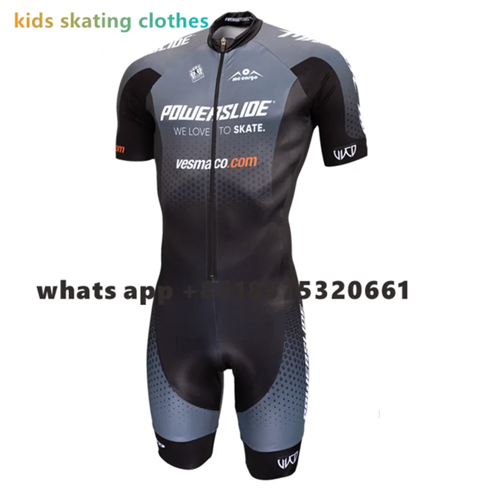 Powerslide Inline Racing Skin Suit 2023 Team Custom Racing Speed Inline Roller Skate Triathlon Sets Ciclismo Schaatsen Jumpsuit