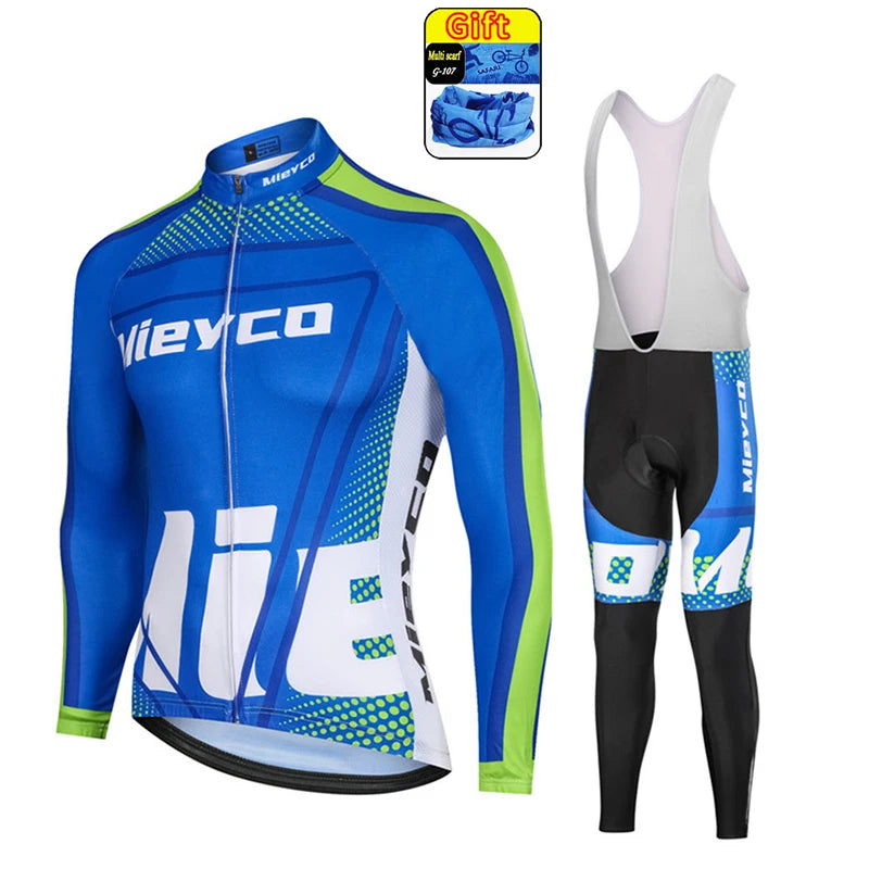 Pro Team Cycling Clothing Kit for Men, Racing Road Bike Clothes, MTB Uniform, Complete Bicycle Outfit, Skinsuit, 2025