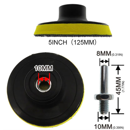 Car Polishing Sponge Pads Kit Foam Pad Buffer Kit Polishing Machine Wax Pads for Auto Motorcycle motor vehicle Removes Scratches