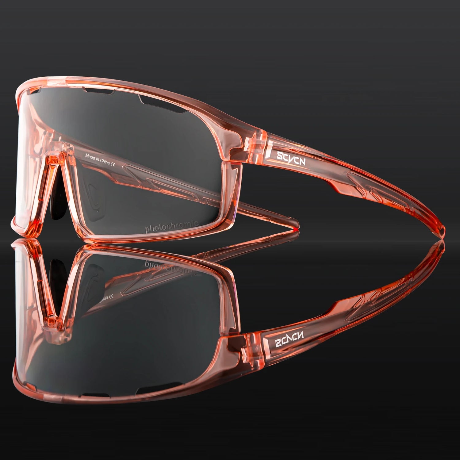 SCVCN Photochromic Cycling Sunglasses Cycling Glasses UV400 Bicycle Eyewear Sports MTB Outdoor Bike Goggles Sunglasses Eyepieces