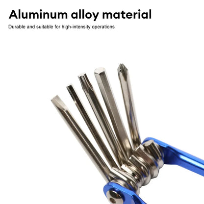11 in 1 Bicycle Repair Tool Kit MTB Road Bike Wrench Screwdriver Chain Hex Spoke Multifunction Bicycle Repair Set Cycling Tool