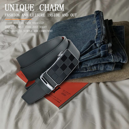 Mens Belts Metal Automatic Buckle Famous Brand Belt Men Quality Genuine Luxury Leather Belt for Men Famous 115 125 150 135cm