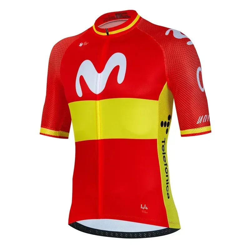 Movistar Pro Team Summer Cycling Jersey Suit Men&