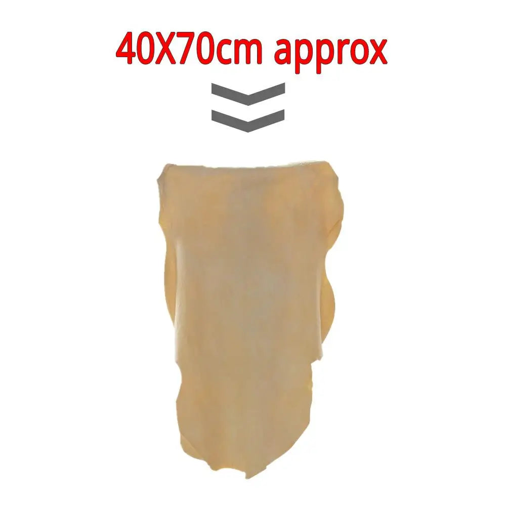 40X70cm Free Shape Cleaning Genuine Leather Cloth Car Auto Home Care Motorcycle Natural Drying Chamois Approx Water Absorption