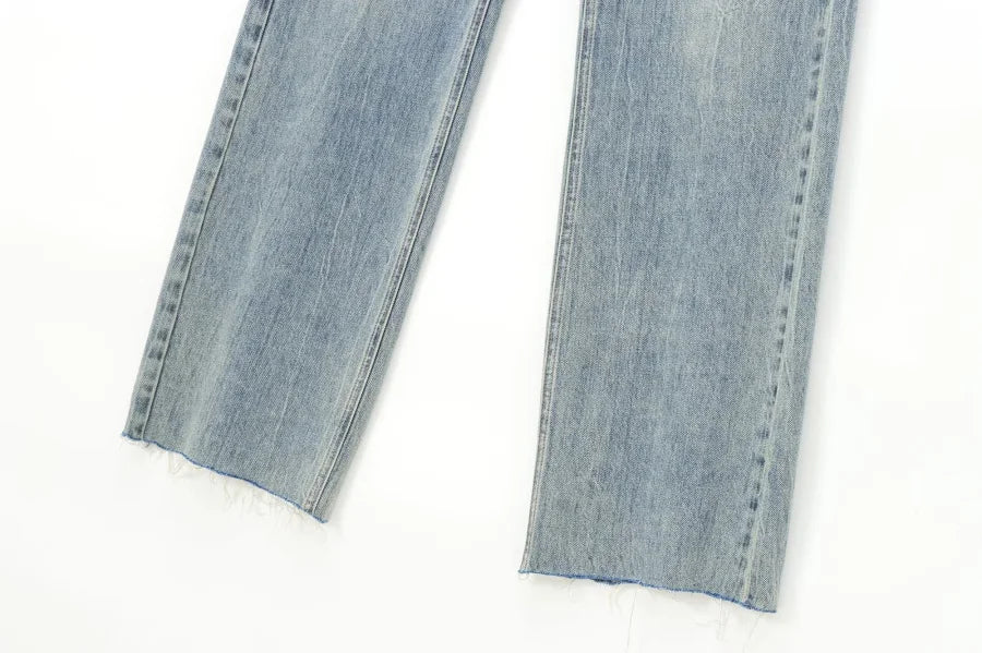 ETJ Wide-leg high-waisted jeans  women&