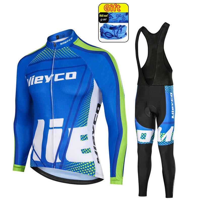 Pro Team Cycling Clothing Kit for Men, Racing Road Bike Clothes, MTB Uniform, Complete Bicycle Outfit, Skinsuit, 2025