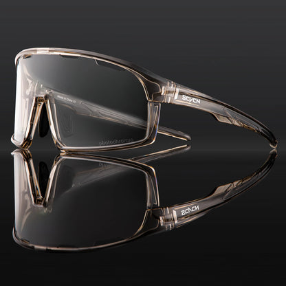 SCVCN Photochromic Cycling Sunglasses Cycling Glasses UV400 Bicycle Eyewear Sports MTB Outdoor Bike Goggles Sunglasses Eyepieces