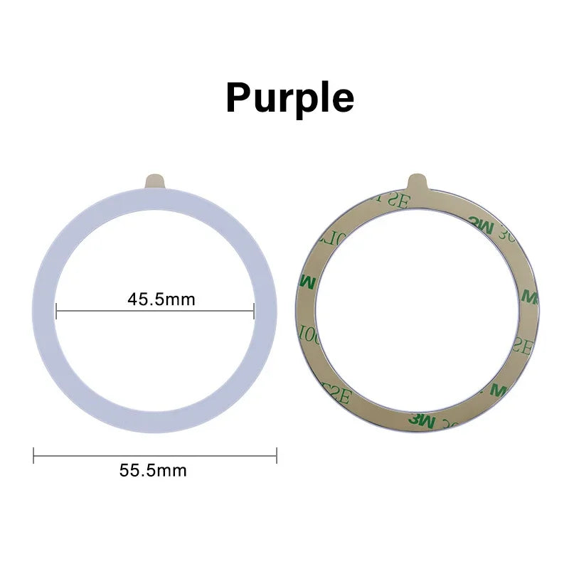 Universal Magnetic Mobile Phone Ring for Magsafe Accessories Metal Sticker Wireless Charger Iron Plate Sheet for iPhone 12 13 14
