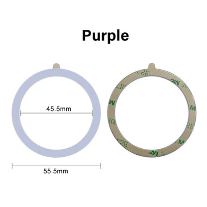 Universal Magnetic Mobile Phone Ring for Magsafe Accessories Metal Sticker Wireless Charger Iron Plate Sheet for iPhone 12 13 14