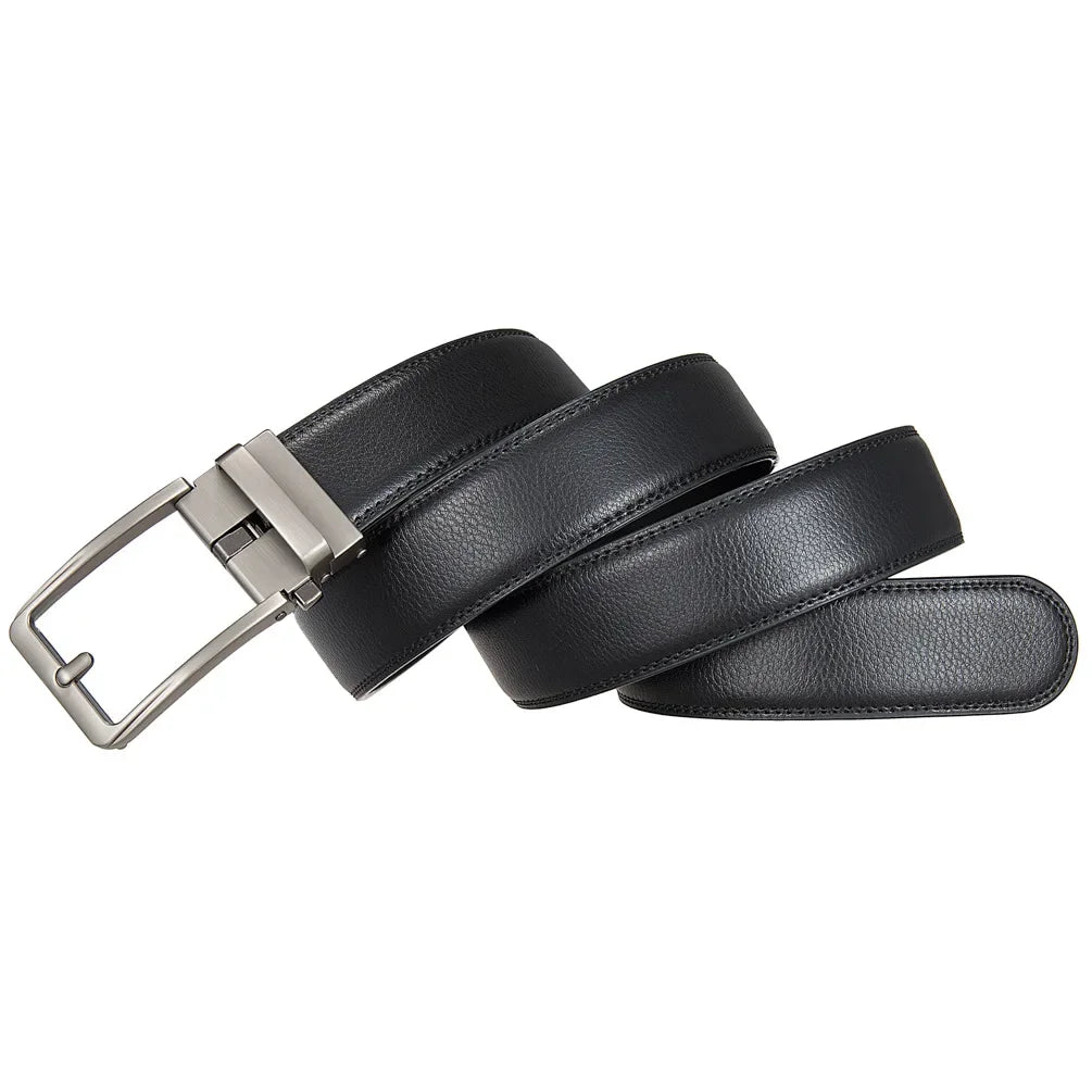 Click Belts for Men Luxury Brand Designer Fashion Automatic Buckle Genuine Leather Men&