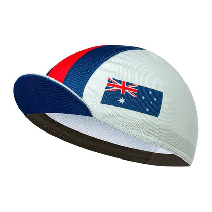 Classic cycling cap, multi-colored, flag, polyester sweat absorbent, neutral, popular
