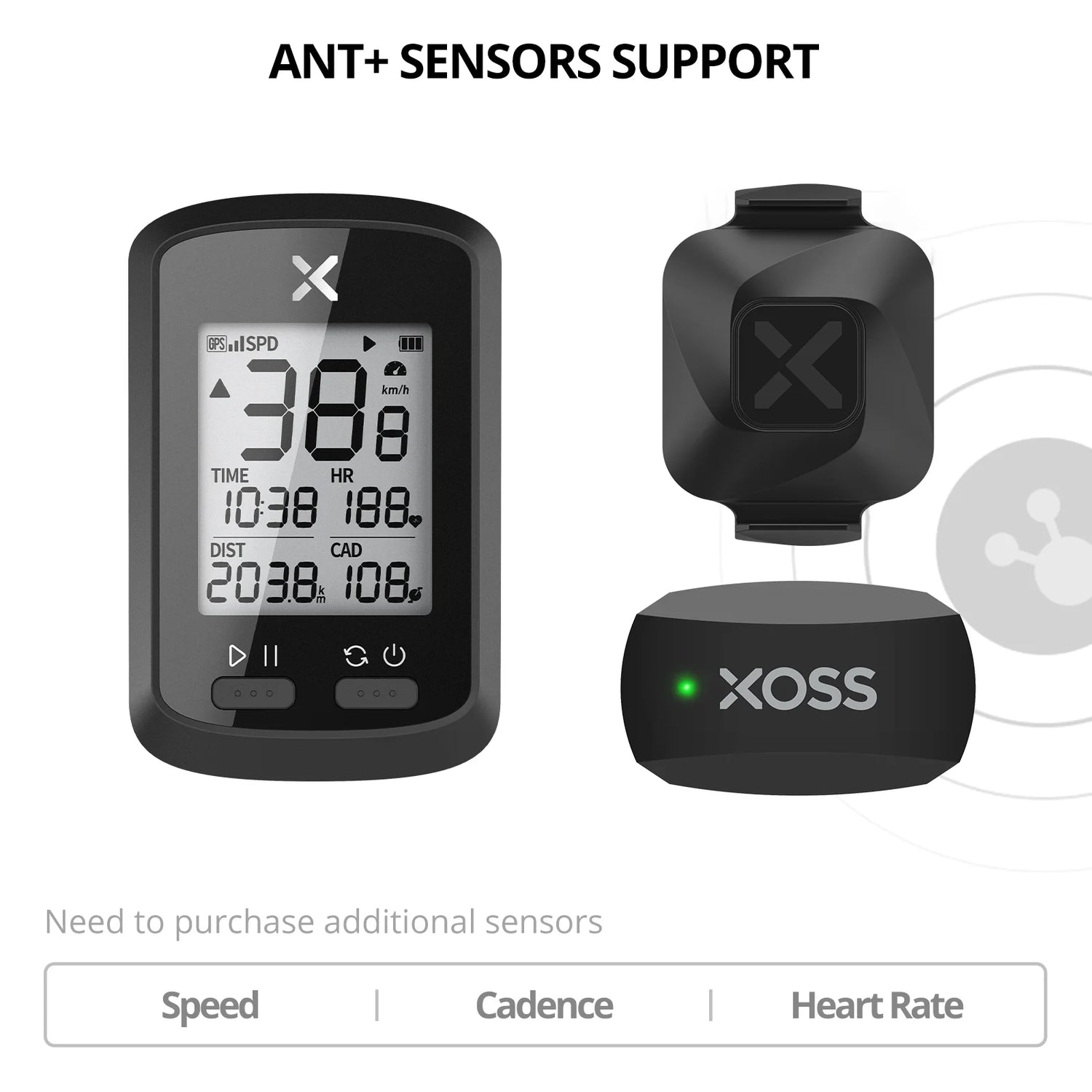 XOSS G/G Plus GPS Bike Computer Wireless Waterproof Cycling Speedometer ANT+ Bicycle Computer Road Bike MTB Bike Accessories