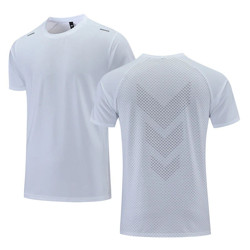Simple Fashion Solid Color Sports T Shirts Summer Casual Breathable 3D Printed Fitness T-shirts Loose Quick Dry Men Women Tees