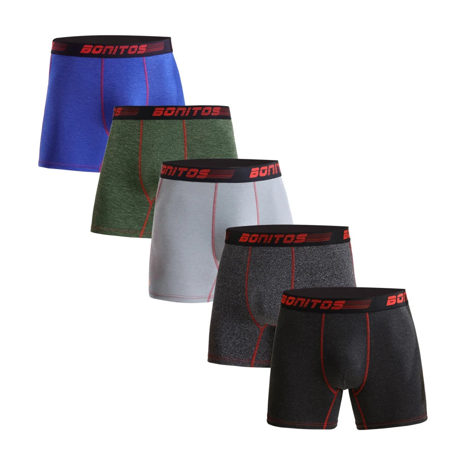 5pcs Pack 2025 Men Panties Polyester Underwear Male Brand Boxer And Underpants For Homme Lot Luxury Set Sexy Shorts Gift Slip