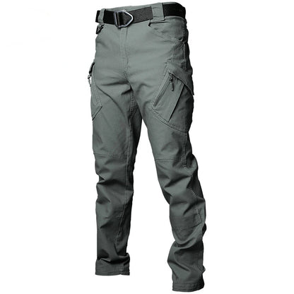 Mens Elasticity Tactical Cargo Pants Outdoor Urban Commute Comfortable Waterproof Multi-pocket Climbing Hiking Casual Pants Male