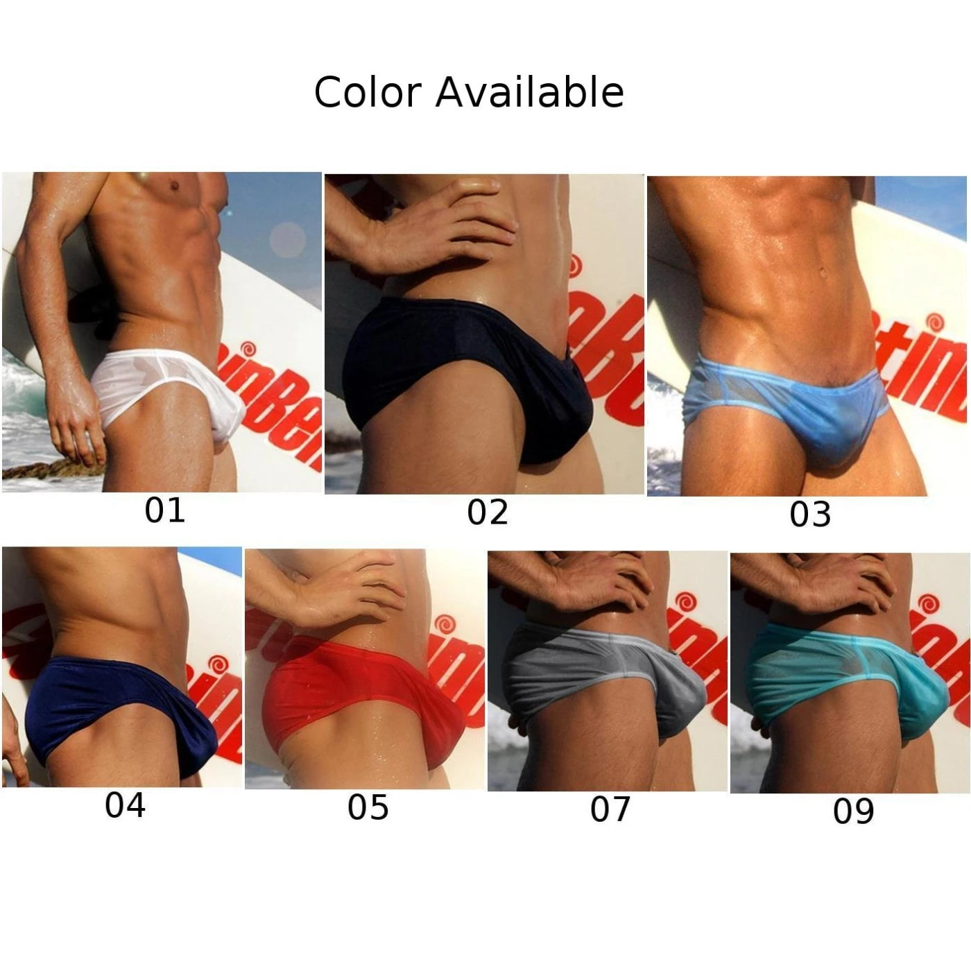Men Summer Low-Waist Bikini Swimwear Thin Transparent Underwear Swimsuit Swim Pool Beach Surfing Water Sport Wear Man Soft Short