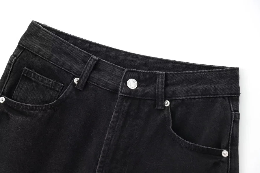 ETJ Wide-leg high-waisted jeans  women&