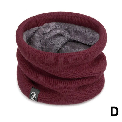 Fashion Women Knitted Scarf Solid Cashmer Like Winter Snood Scarves Lady Warm Wool Fur Thick Unisex Men Neck Scarfs Ring