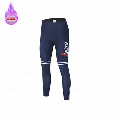2026 Lidl Team Winter Thermal Fleece Cycling Jersey Set Sports Bike Suit Mountian Bicycle Clothing Ropa Ciclismo Invierno Hombre
