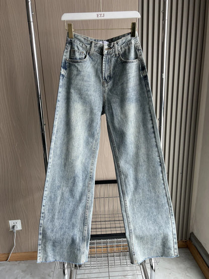 ETJ Wide-leg high-waisted jeans  women&