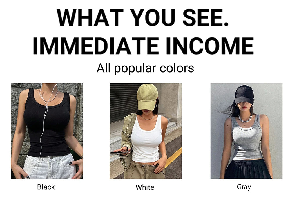 Summer Tight Tank Top Breathable And Comfy Sleeveless Ves For Women&