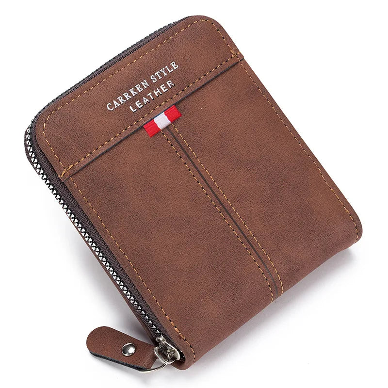 PU leather stitching men&