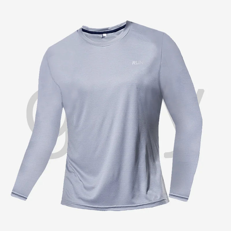 Quick Dry Lightweight Tops Men Long Sleeves T-Shirt Running Fitness Outdoor Sport Shirt Gym Clothing Men Ropa Deportiva Hombre