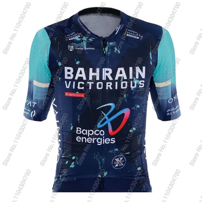 2026 Bahrain Victorious Team Cycling Jersey Set Summer Men Clothing Road Bike Shirts Suit Bicycle Bib Shorts MTB Ropa Maillot