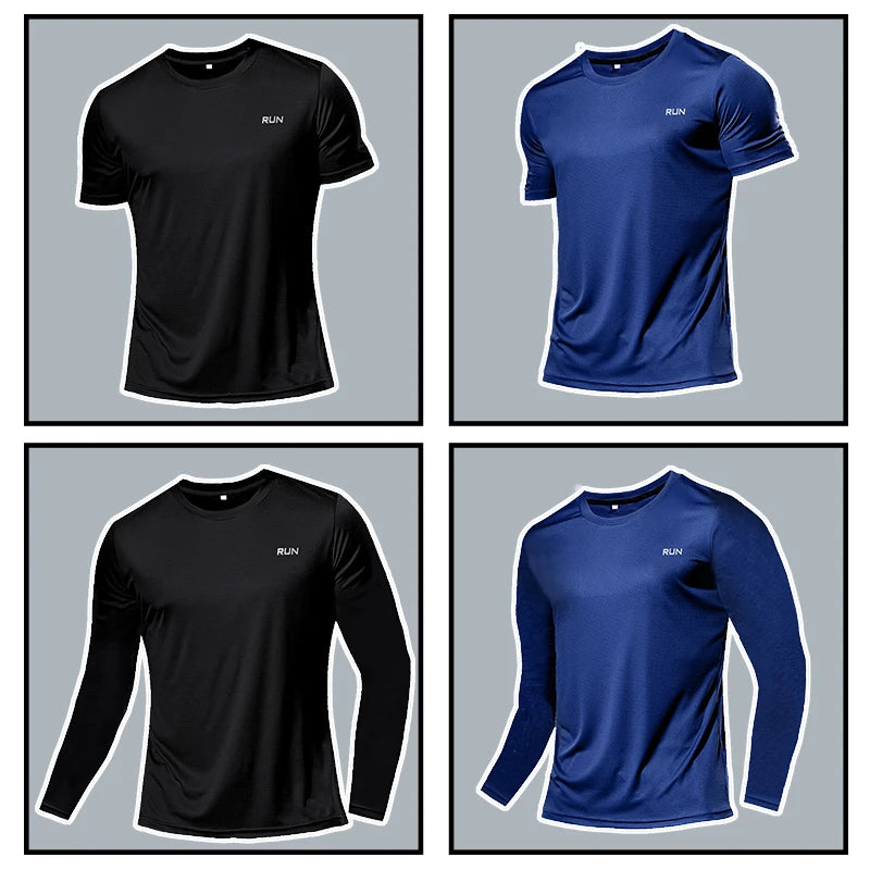 Quick Dry Lightweight Tops Men Long Sleeves T-Shirt Running Fitness Outdoor Sport Shirt Gym Clothing Men Ropa Deportiva Hombre