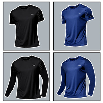 Quick Dry Lightweight Tops Men Long Sleeves T-Shirt Running Fitness Outdoor Sport Shirt Gym Clothing Men Ropa Deportiva Hombre