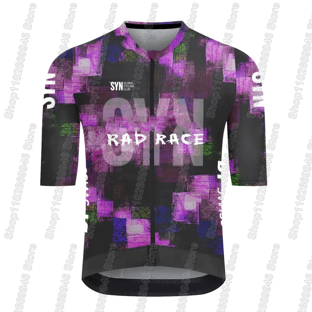 SYN Team 2026 Cycling Jersey Short Sleeve Men Summer Cycling Clothing Road Bike Shirt Bicycle Tops MTB Wear Uniform Maillot