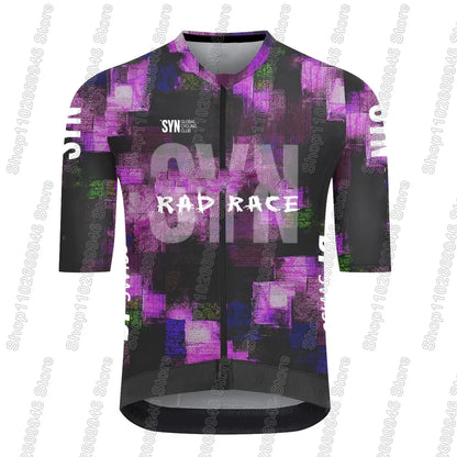 SYN Team 2026 Cycling Jersey Short Sleeve Men Summer Cycling Clothing Road Bike Shirt Bicycle Tops MTB Wear Uniform Maillot