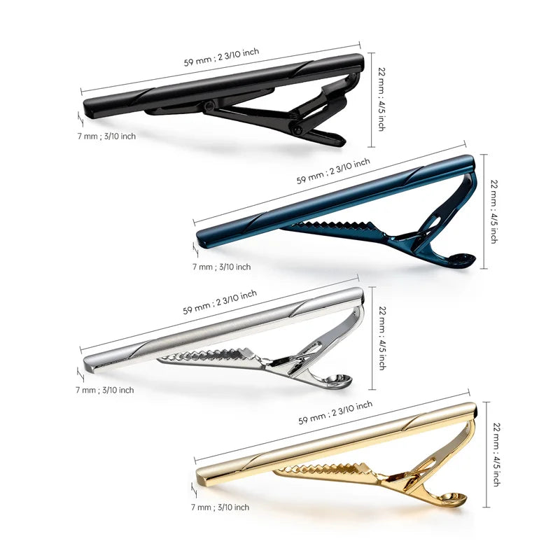 Minimalist Tie Clip For Men Tie Clip To Man Shirt Business Party Gift Box Jewelry Men&