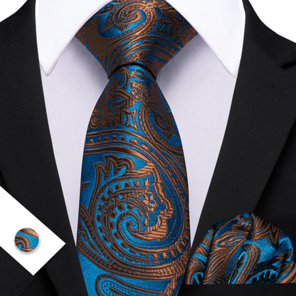 Barry.Wang Jacquard Water Duck Blue Men&