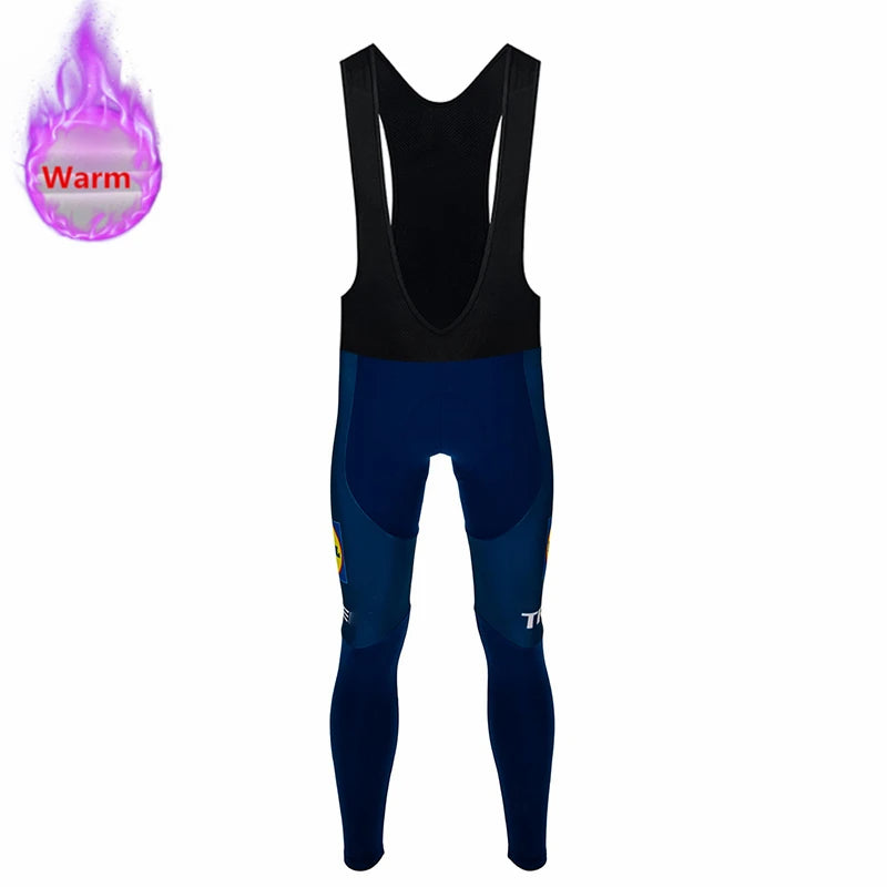 2026 Lidl Team Winter Thermal Fleece Cycling Jersey Set Sports Bike Suit Mountian Bicycle Clothing Ropa Ciclismo Invierno Hombre