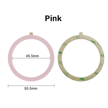Universal Magnetic Mobile Phone Ring for Magsafe Accessories Metal Sticker Wireless Charger Iron Plate Sheet for iPhone 12 13 14