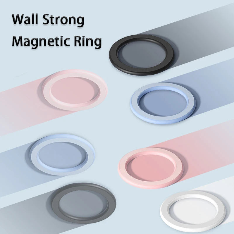 2025 New Universal Magnetic Metal Plate Ring Holder For iPhone 16 15 14 Magnet Wall Mobile Phone Holder Magnetic Car Phone Stand