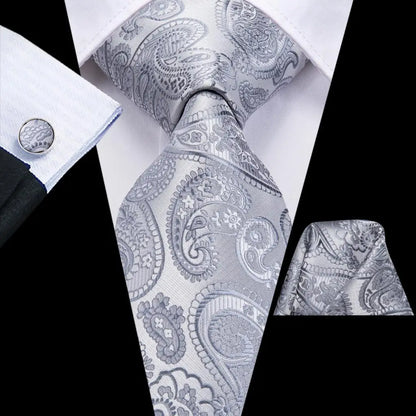 Hi-Tie Designer Burgundy Paisley 63inch Silk Mens Tie Extra Long Ties for Men Woven Classic 160cm Mens Necktie Pocket Square Set