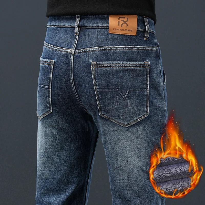 2024 Winter Warm Jeans Men&