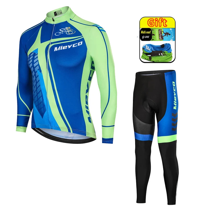 Pro Team Cycling Clothing Kit for Men, Racing Road Bike Clothes, MTB Uniform, Complete Bicycle Outfit, Skinsuit, 2025