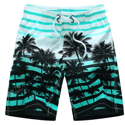 Coconut Tree Mens Swimwear Beach Shorts Surf Board Shorts Sportwear Pant Boy Short Swimsuit Kids Summer Briefs Swimming Trunks