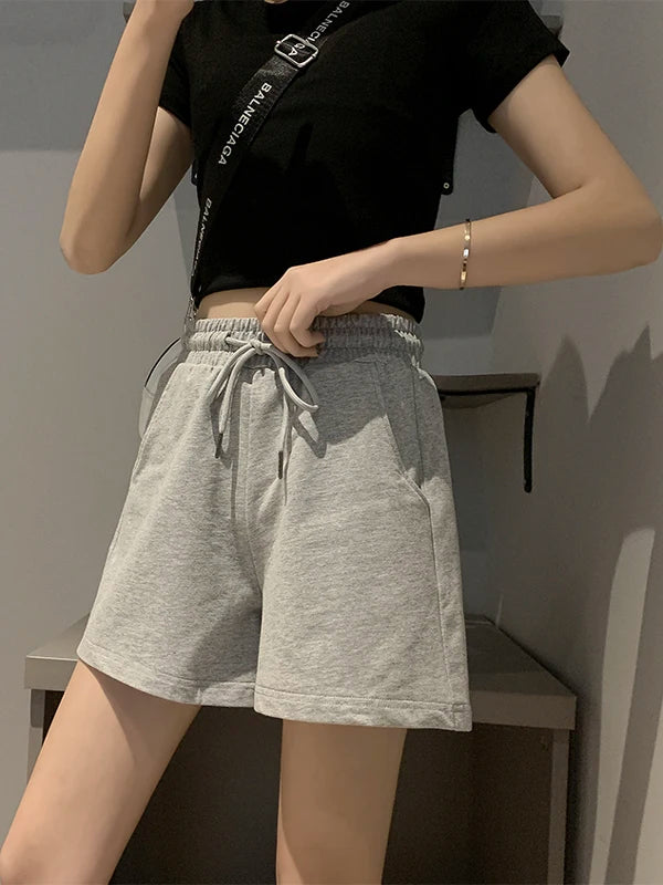 2025 Summer White Shorts Women&